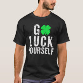 St Patrick's Day Smudge Clover - Verschmieren Sie T-Shirt (Vorderseite)