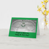 St. Patrick's Day Snow Angel Karte (Gelbe Blume)