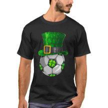 St Patrick's Day Soccer Ball Leprechaun Kleeblatt