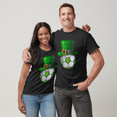 St Patrick's Day Soccer Ball Leprechaun Kleeblatt T-Shirt (Unisex)