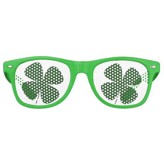 St. Patrick's Day Sonnenbrille - Vierblättriges Kl (Vorderseite)