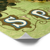 St Patrick's Day Souvenir Vintage Landschaft Poster (Ecke)