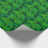 St. Patrick's Day Sparkling Kleeblatt Gift Wrap Geschenkpapier (Ecke)