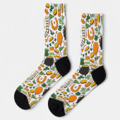 St. Patrick's Day Spaß Spielerisch & farbenfrohe S Socken (Linkes Detail)