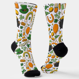 St. Patrick's Day Spaß Spielerisch & farbenfrohe S Socken