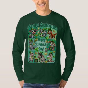 St. Patrick's Day Spaß und niedliche "Partytiere" T-Shirt