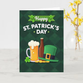 St. Patricks Day Spaßkarte Karte (Gelbe Blume)