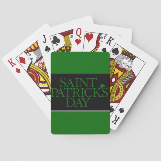 St. Patrick's Day Spielkarten (Rückseite)