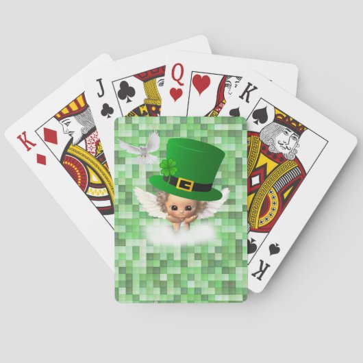 St. Patrick's Day Spielkarten-Deck Engel Spielkarten (Rückseite)