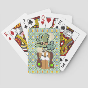 St. Patrick's Day Spielkarten Deck Hund
