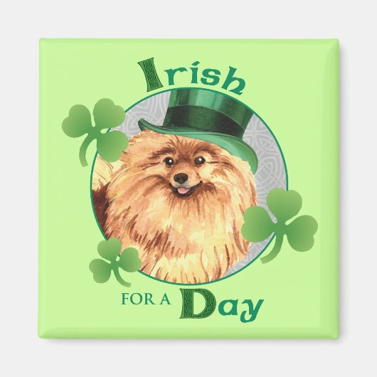 St. Patrick's Day Spitz Magnet (Vorne)