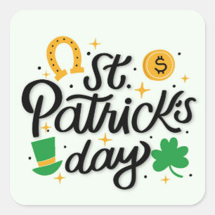 St Patricks Day Square Sticker