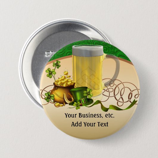 St. Patrick's Day - SRF Button (Vorne & Hinten)