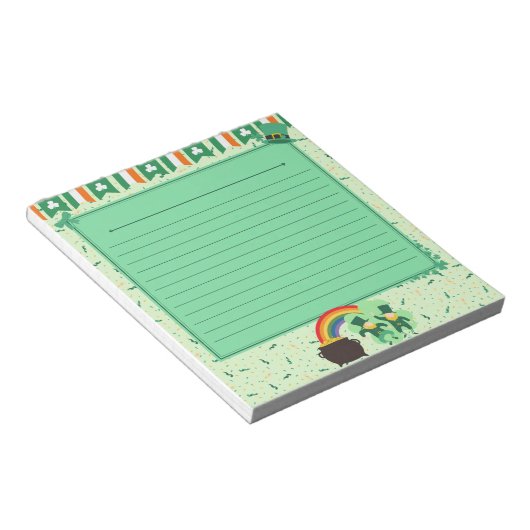 St. Patrick's Day Stationery Notepad Notizblock (angewinkelt)