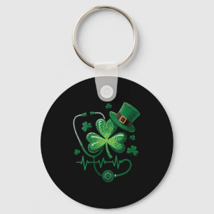 St. Patricks Day Stethoskop irischer Shamrock für Schlüsselanhänger