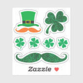 St Patrick's Day Sticker - Kleeblatt (Blatt)