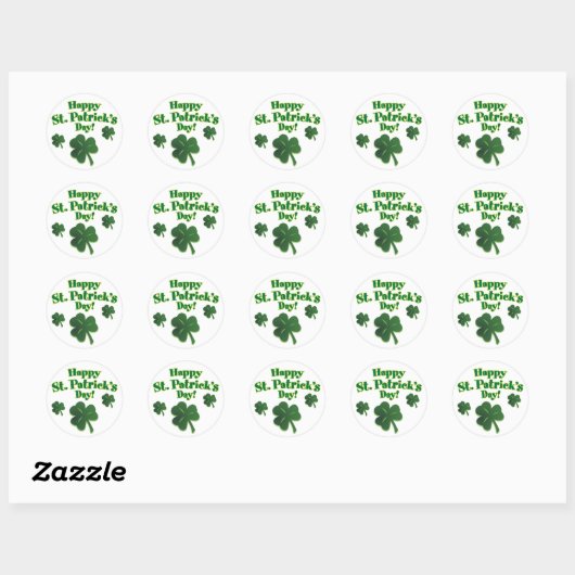 St Patrick's Day Stickers (Blatt)