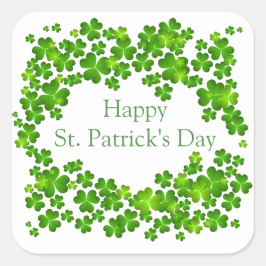 St. Patrick's Day Stickers (Vorderseite)