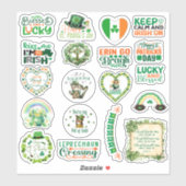 St. Patrick's Day Stickers Aufkleber (Blatt)