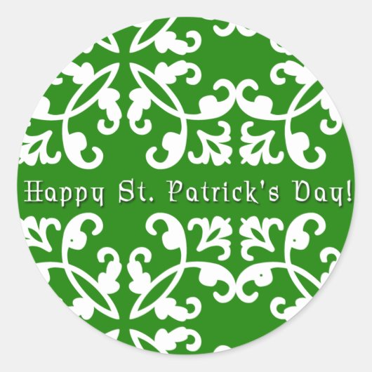 St. Patrick's Day Stickers (Grün und Weiß) (Vorderseite)