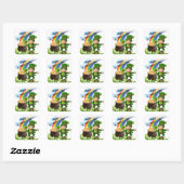 St. Patrick's Day Stickers Leprechaun Kleeblatts (Blatt)