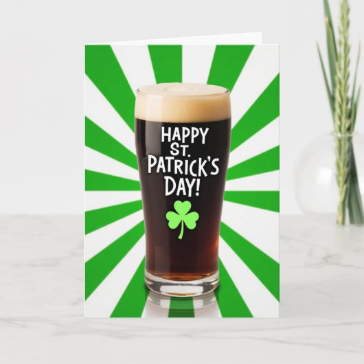 St. Patrick's Day Stout Karte (Vorderseite)