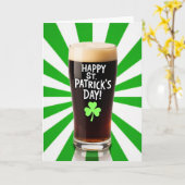St. Patrick's Day Stout Karte (Gelbe Blume)