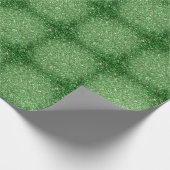 St. Patrick's Day strahlt grünes Glitzer Geschenkpapier (Ecke)