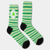 St. Patrick's Day Streifen All-Over-Print Socken (Rechts)