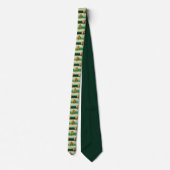 St. Patrick's Day Striped Custom Necktie Krawatte (Rückseite)
