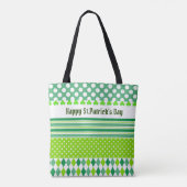St. Patrick's Day Stripes Tasche (Rückseite)