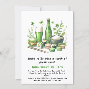 St. Patrick's Day Sushi - Rollin' im Grünen! Einladung
