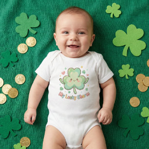 St. Patrick's Day Süß "Mein Glücksbringer" Kleebla Baby Strampler