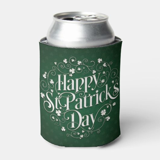 St. Patrick's Day - Swirled Word Art Dosenkühler (Kanne Vorderseite)