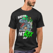 St Patricks Day T-Rex Happy Pat Rex Day Dinosaur T-Shirt (Vorderseite)