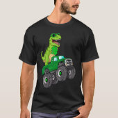 St Patricks Day T Rex Reiten Monster Truck Dino bi T-Shirt (Vorderseite)