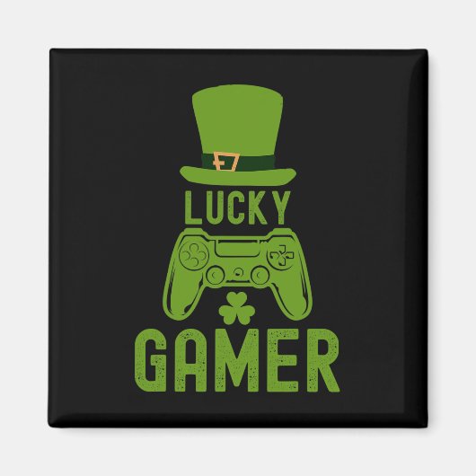 St Patricks Day T-Shirt Kleeblatt St Patrick Lucky Magnet (Vorne)