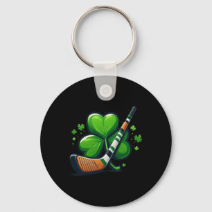 St Patricks Day T-Shirt Shamrock-Hemd Hockey St Pa Schlüsselanhänger