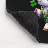 St. Patrick's Day T-Shirts Irisches Einhorn Mädche Mousepad (Ecke)