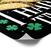 St Patricks Day Tacos Funny Irish Ich hatte Tacos Poster (Ecke)