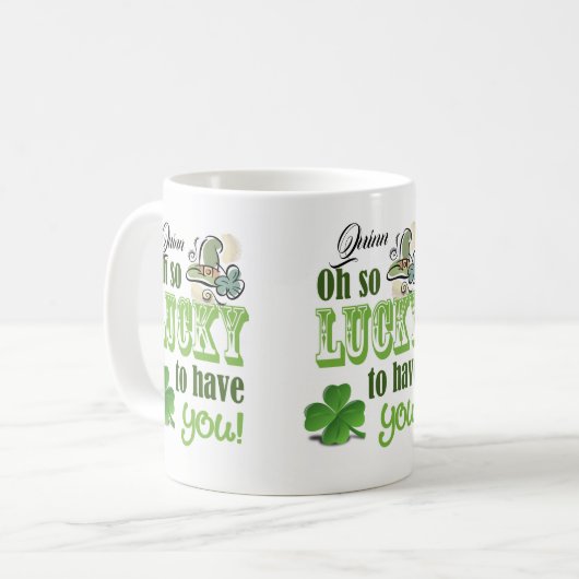 St. Patrick's Day Tasse (Vorderseite Links)