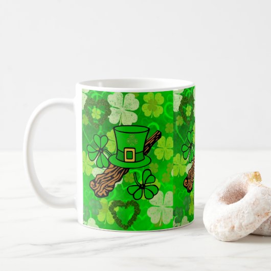 St. Patrick's Day Tasse (Mit Donut)