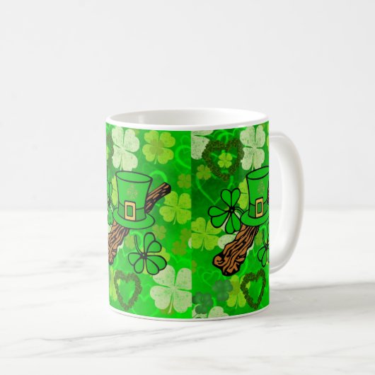 St. Patrick's Day Tasse (VorderseiteRechts)