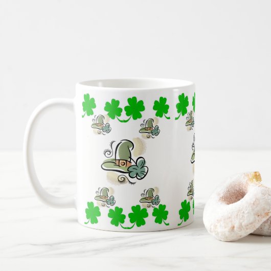 St. Patrick's Day Tasse (Mit Donut)
