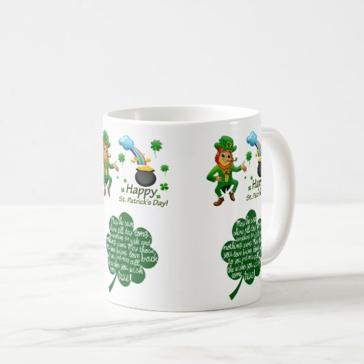 St. Patrick's Day Tasse (VorderseiteRechts)