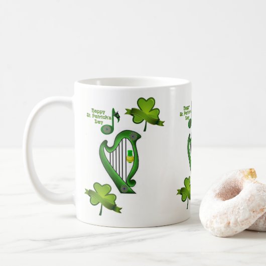 St. Patrick's Day Tasse (Mit Donut)