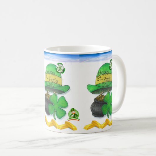 St. Patrick's Day Tasse (VorderseiteRechts)