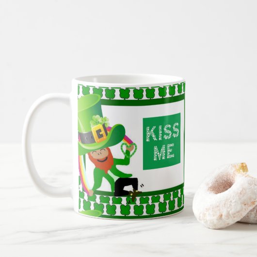 St. Patrick's Day Tasse (Mit Donut)
