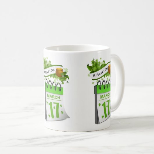 St. Patrick's Day Tasse (VorderseiteRechts)