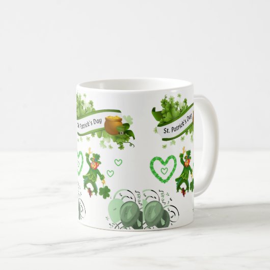 St. Patrick's Day Tasse (VorderseiteRechts)